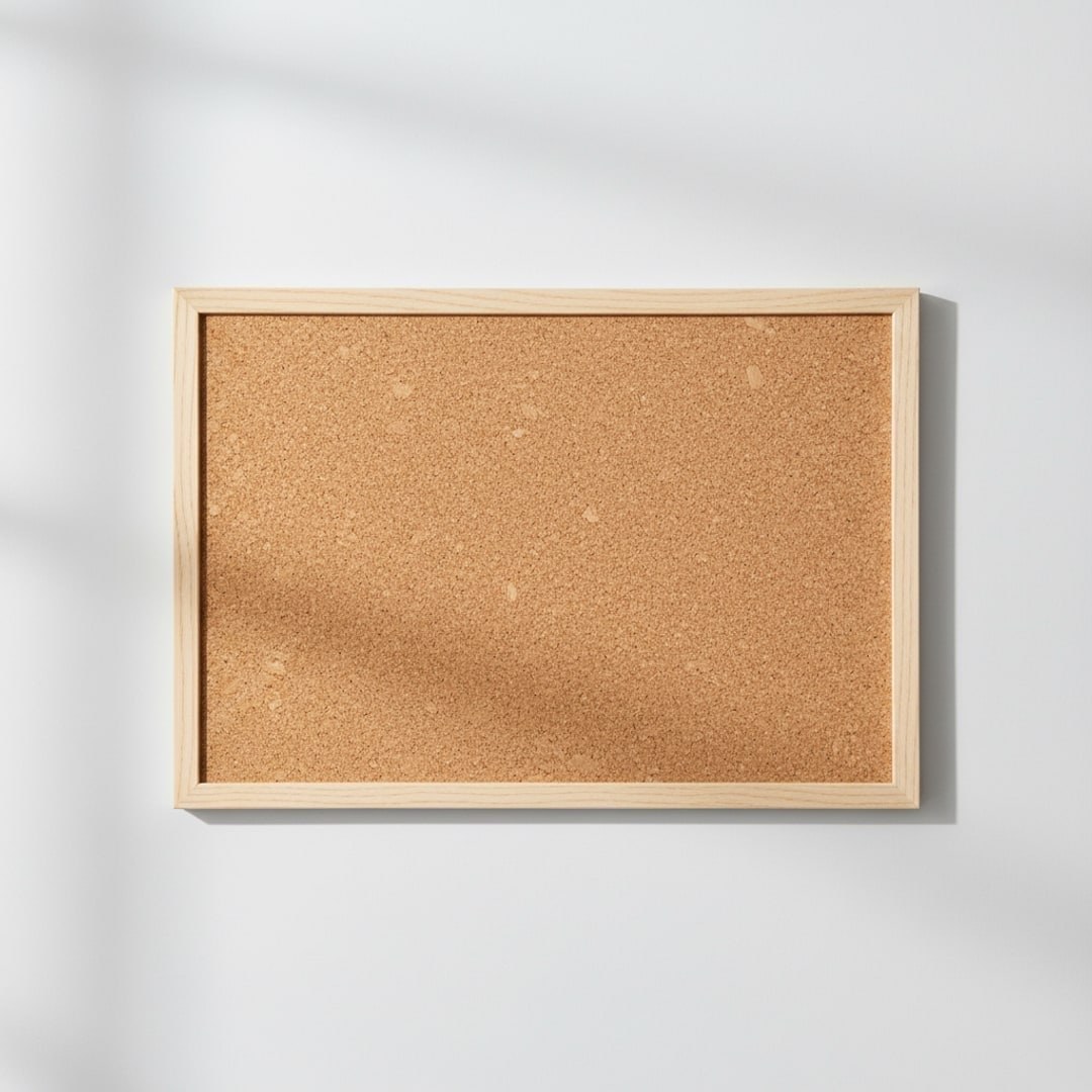 Kork-Pinnwand, A3 mit Holzrahmen — Klein Studio