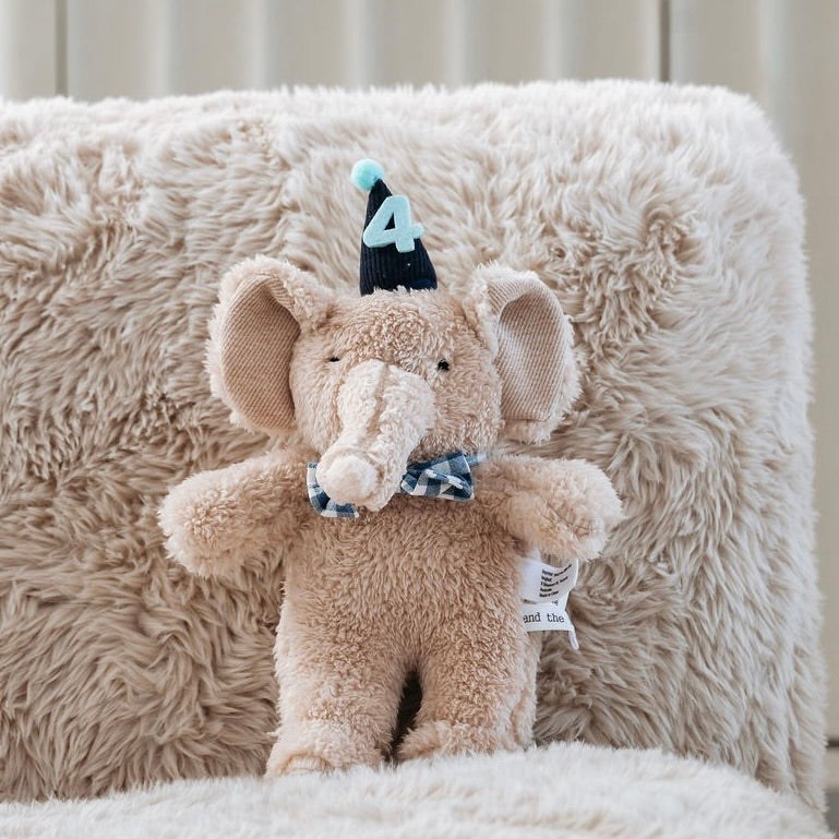 And The Little Dog Laughed - Soft Toy - Cedric Party Elephant — Klein Studio