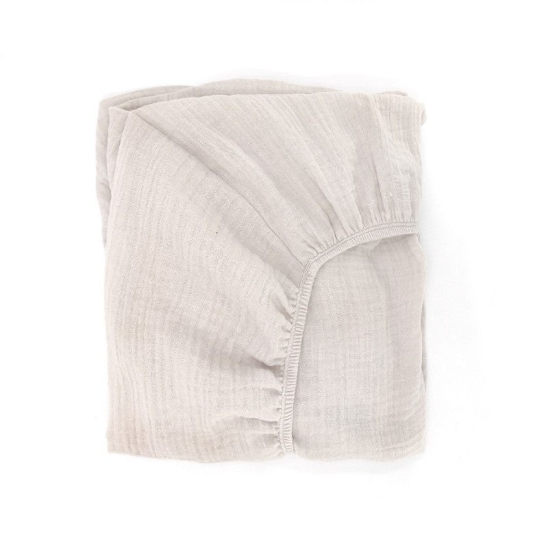 Babyshower - Crib Fitted Sheet - Cloud Powder — Klein Studio