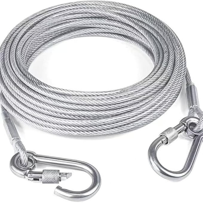 Heavy-Duty Stainless Steel Clothesline with Carabiner Hooks — Klein Studio