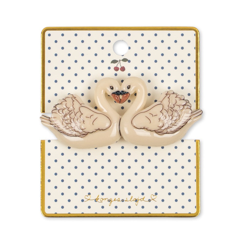 Konges Slojd - Big Hair Clip - Swan — Klein Studio