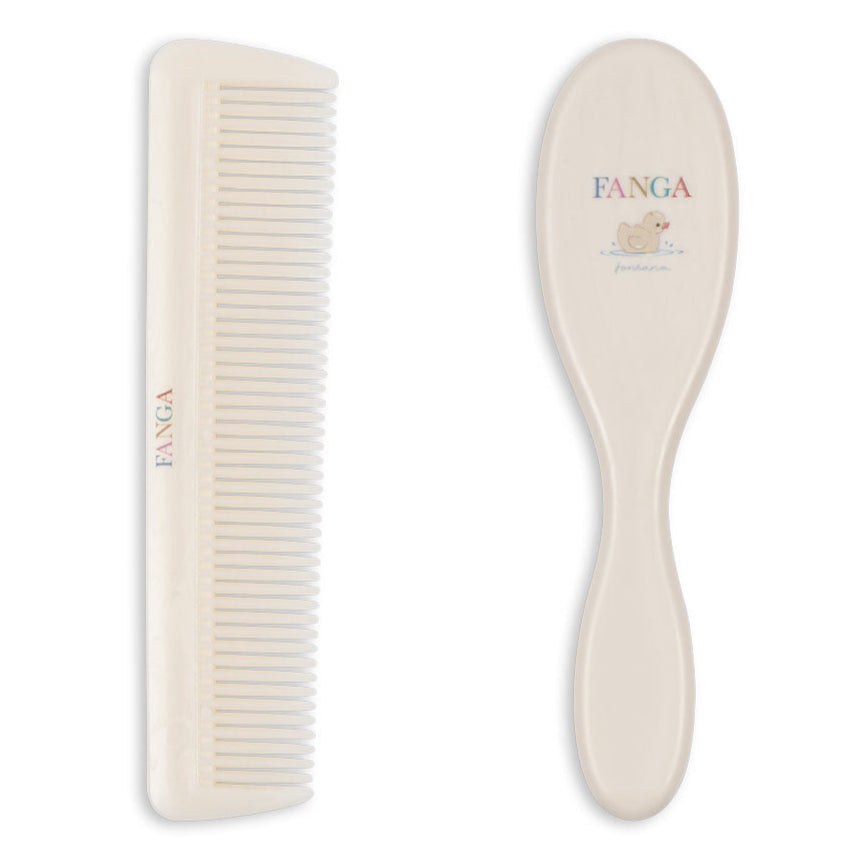 Konges Slojd - Fanga Fontana - Baby Hairbrush Set - Beige — Klein Studio