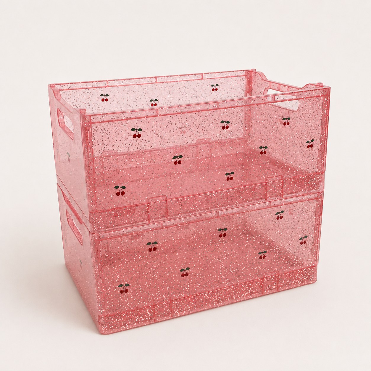 Konges Slojd – Glitter Storage Boxes – Sparkling Blush (2 Pack) — Klein Studio