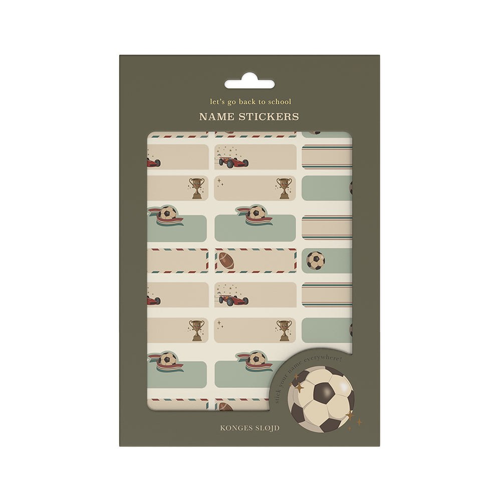 Konges Slojd – Name Stickers 60 pcs – Kick It — Klein Studio