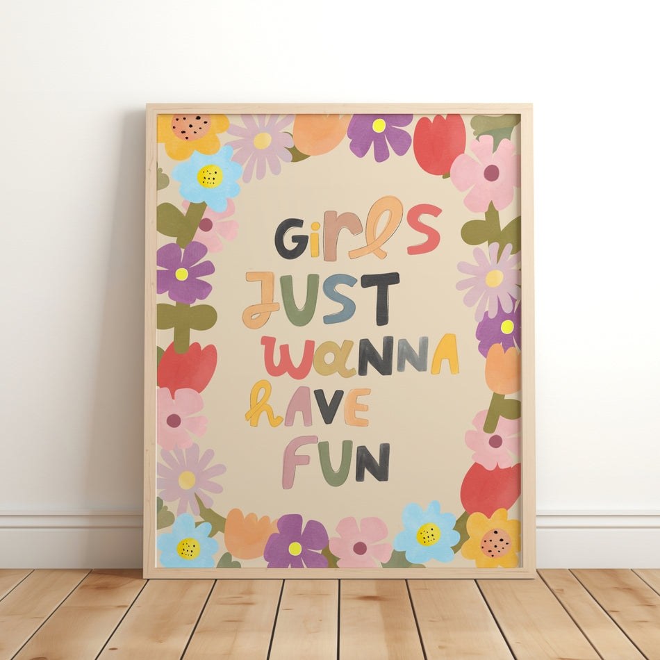 Lara & Kin - Art Print - Girls Just Wanna Have Fun — Klein Studio