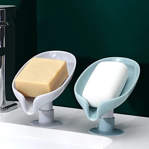 Leaf Shaped Self-Draining Soap Holder with Suction Cup — Klein Studio