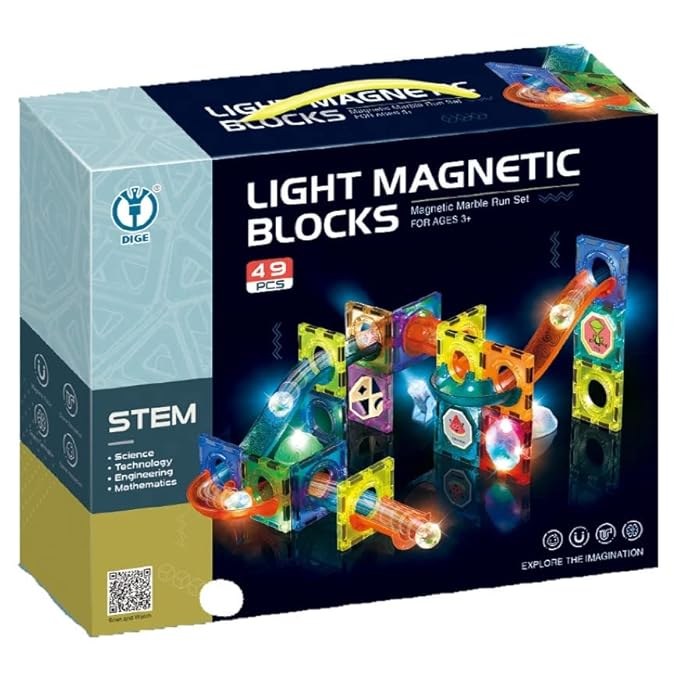 Light Magnetic Tiles- Building Blocks for Kids 3D — Klein Studio