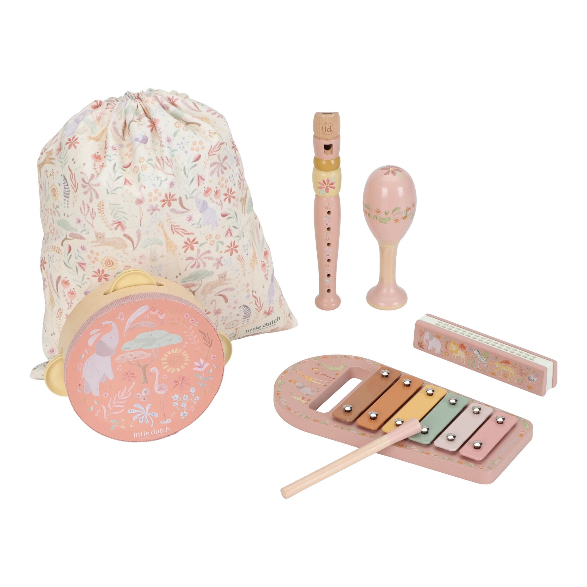 Little Dutch – Pink Music Set – Safari Friends — Klein Studio