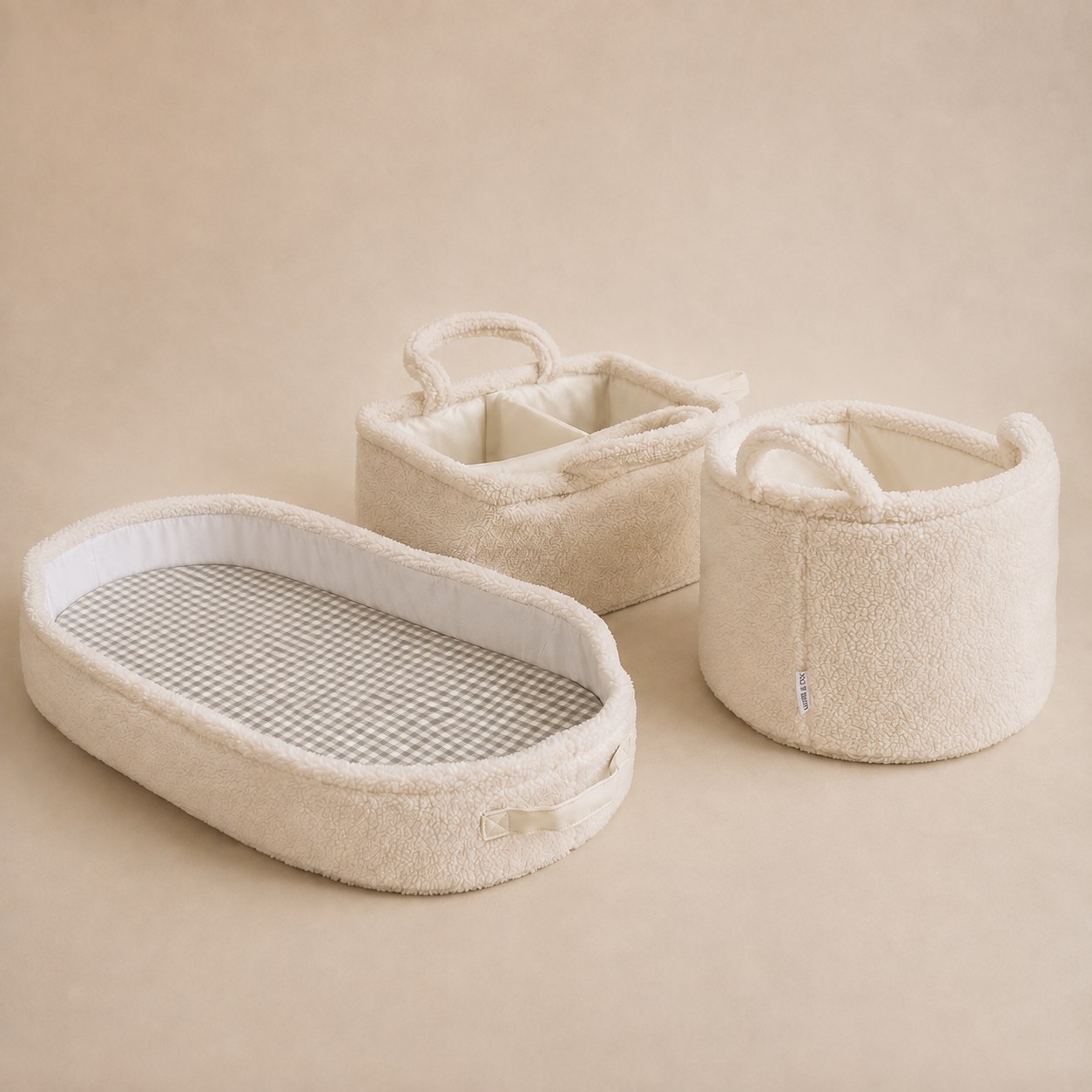 Mabel & Fox - 3pcs Teddy Nursery Bundle - Milk — Klein Studio